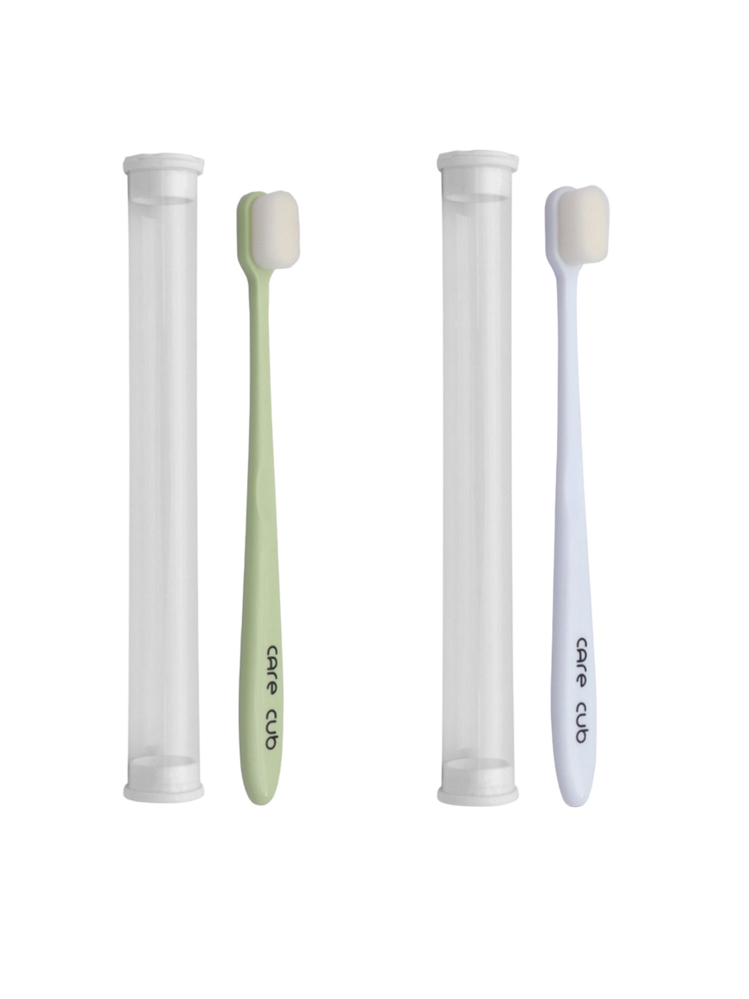 CARE CUB Set Of 2 Flat Ultra Soft Nano 10,000 Bristles Oral Toothbrush - White & Green
CARE CUB Set Of 2 Flat Ultra Soft Nano 10,000 Bristles Oral Toothbrush - White & Green