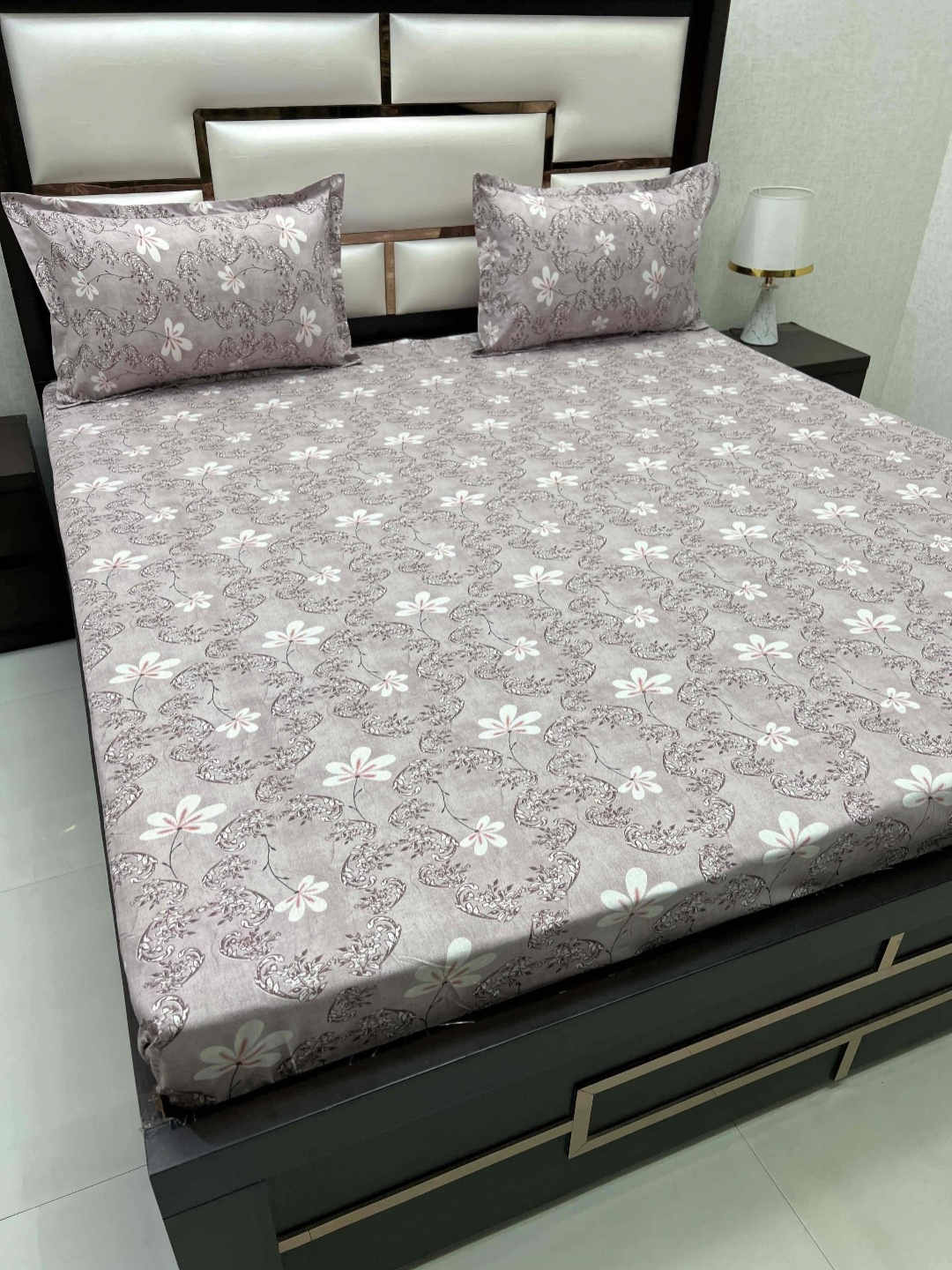 Pure Decor Cotton Queen Size Double Bed Bedsheet With 2 Pillow Covers 2.28m X 2.54m, Grey
Pure Decor Cotton Queen Size Double Bed Bedsheet With 2 Pillow Covers 2.28m X 2.54m, Grey
