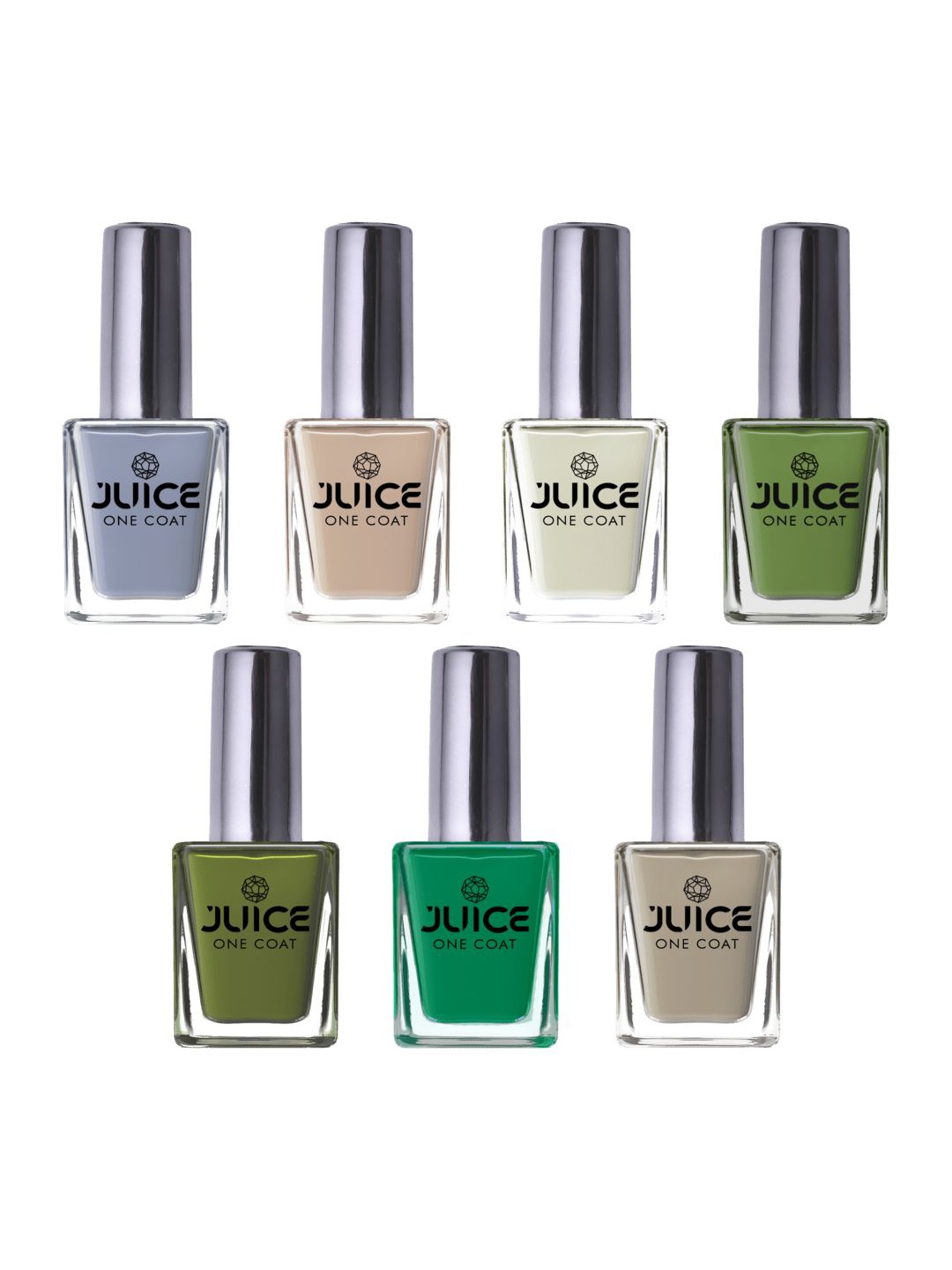 JUICE Set Of 7 Long Lasting Waterproof Chip Resistant One Coat Nail Polish - 11ml Each, Multi
JUICE Set Of 7 Long Lasting Waterproof Chip Resistant One Coat Nail Polish - 11ml Each, Multi