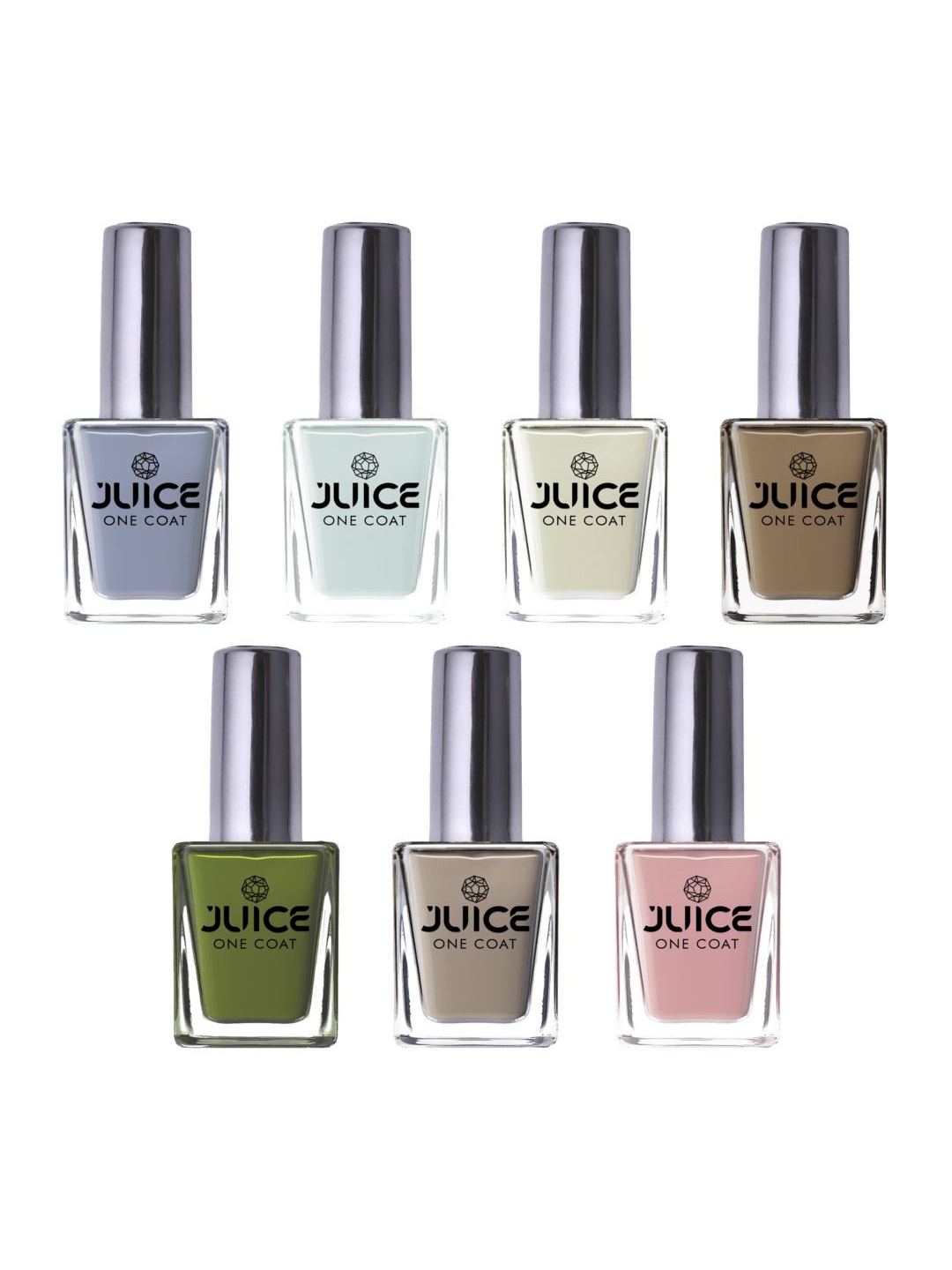 JUICE Set Of 7 Long Lasting Waterproof Chip Resistant One Coat Nail Polish - 11ml Each, Multi
JUICE Set Of 7 Long Lasting Waterproof Chip Resistant One Coat Nail Polish - 11ml Each, Multi