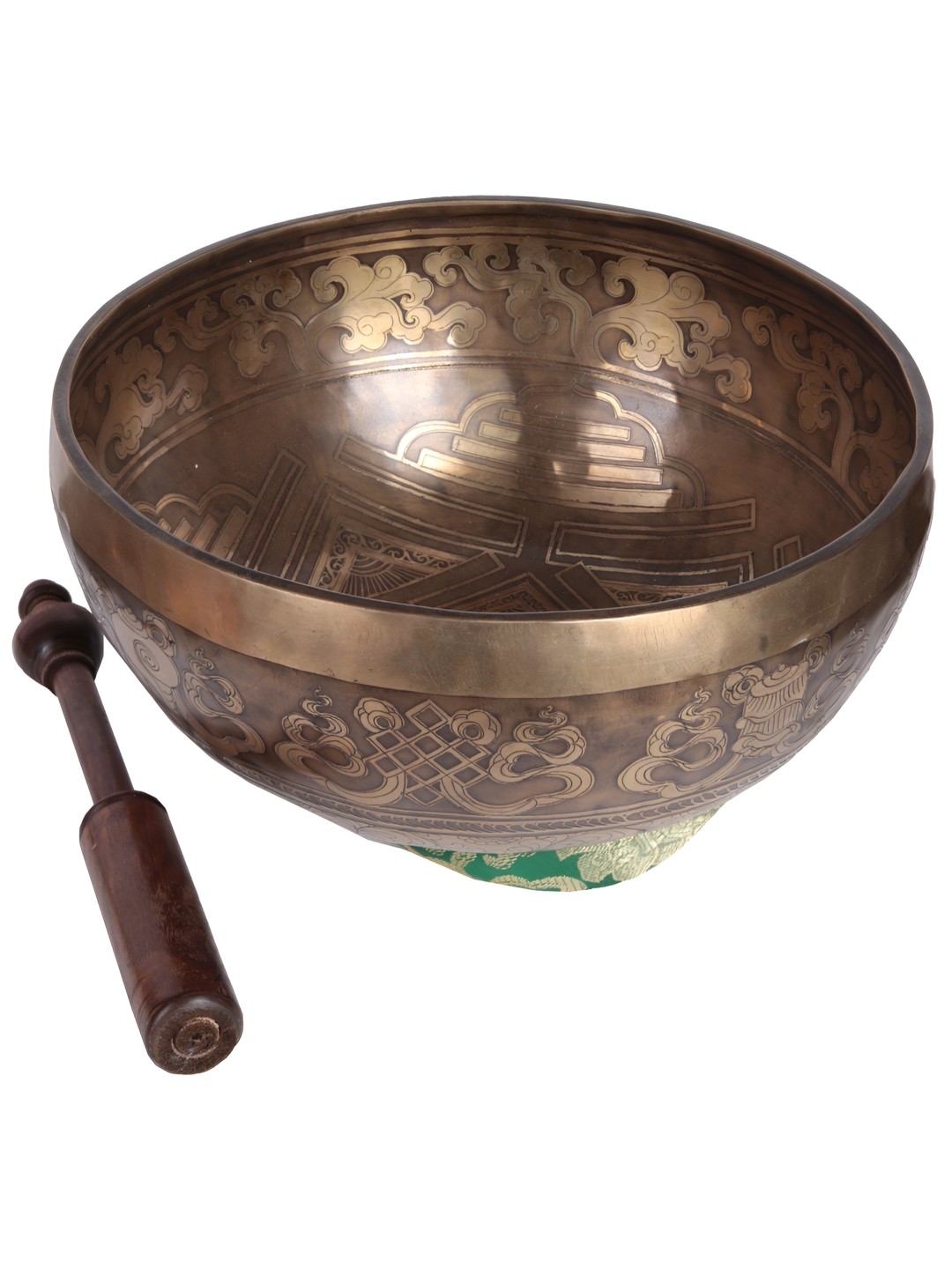 Exotic India Bronze Toned 2 Pieces Tibetan Buddhist Hand Hammered Singing Bowl With Sticks
Exotic India Bronze Toned 2 Pieces Tibetan Buddhist Hand Hammered Singing Bowl With Sticks