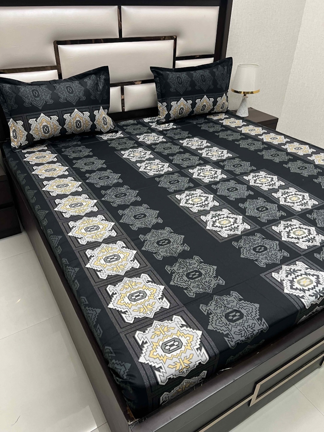 Pure Decor Passion Fur Black Ethnic Pure Cotton 260 TC Queen Bedsheet Set-2.29 m x 2.54 m
Pure Decor Passion Fur Black Ethnic Pure Cotton 260 TC Queen Bedsheet Set-2.29 m x 2.54 m
