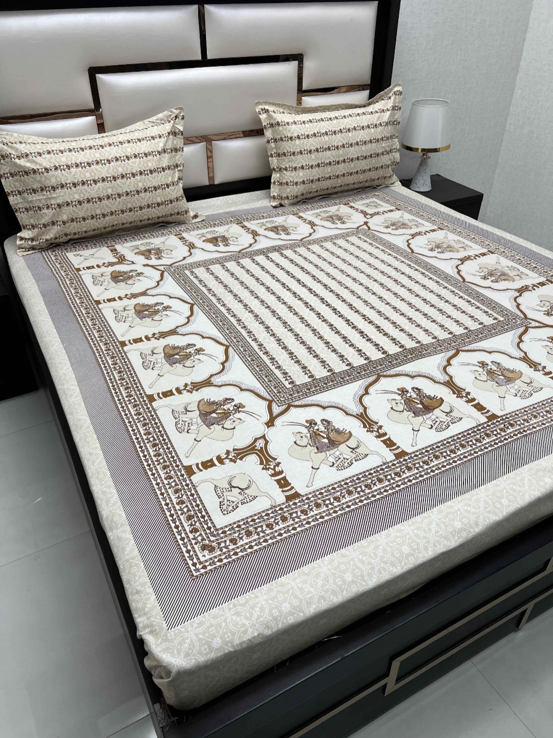 Pure Decor Cotton King Size Double Bed Bedsheet With 2 Pillow Covers 2.74m X 2.74m, Brown
Pure Decor Cotton King Size Double Bed Bedsheet With 2 Pillow Covers 2.74m X 2.74m, Brown