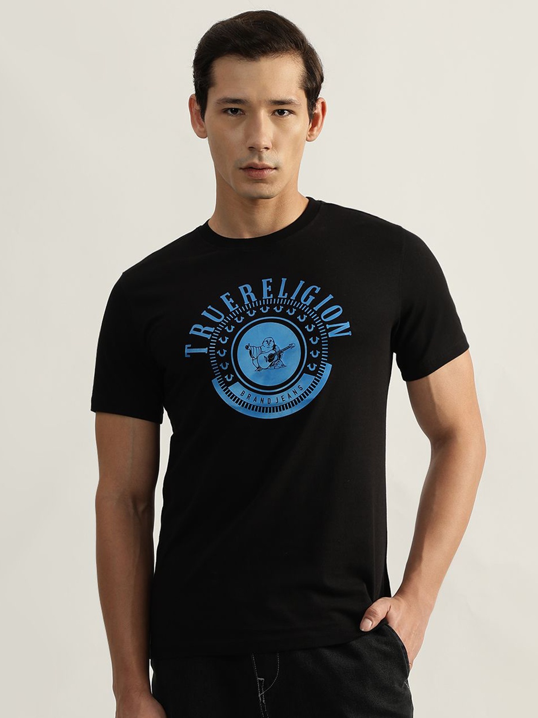True Religion Men Typography Printed Round Neck Cotton T-shirt, Black
True Religion Men Typography Printed Round Neck Cotton T-shirt, Black