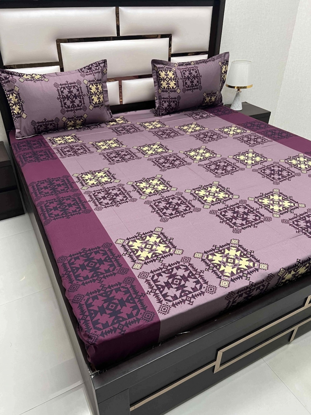 Pure Decor Passion Fur Purple Ethnic Pure Cotton 220 TC Queen Bedsheet Set-2.28 m x 2.55 m
Pure Decor Passion Fur Purple Ethnic Pure Cotton 220 TC Queen Bedsheet Set-2.28 m x 2.55 m