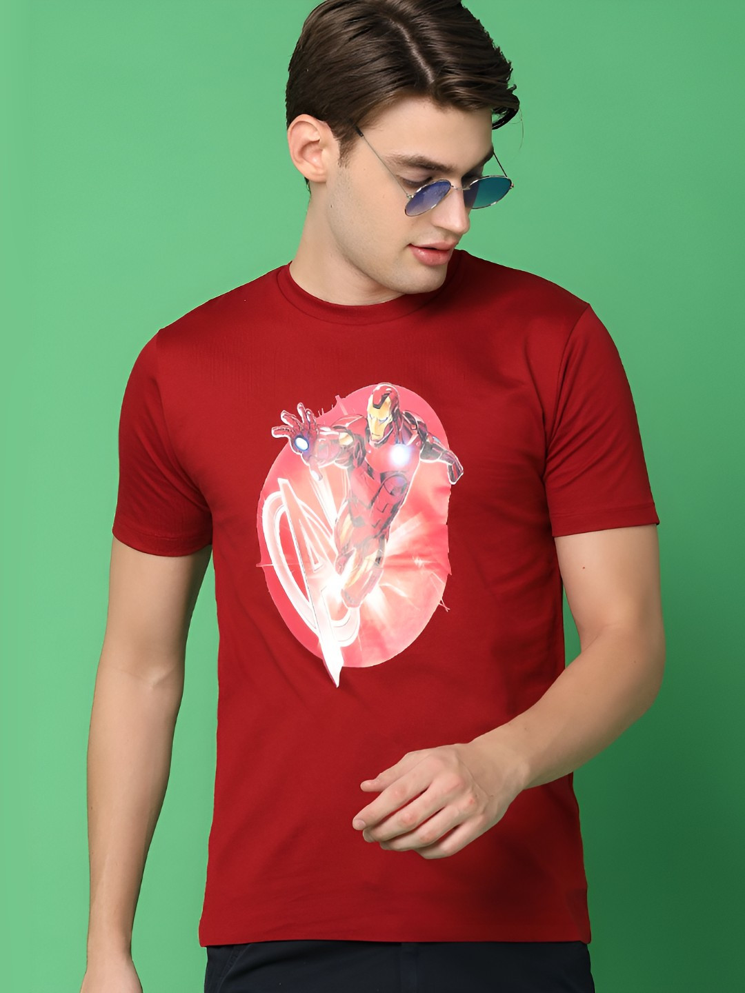 V-Mart Men Graphic Printed Round Neck Cotton T-shirt, Red
V-Mart Men Graphic Printed Round Neck Cotton T-shirt, Red