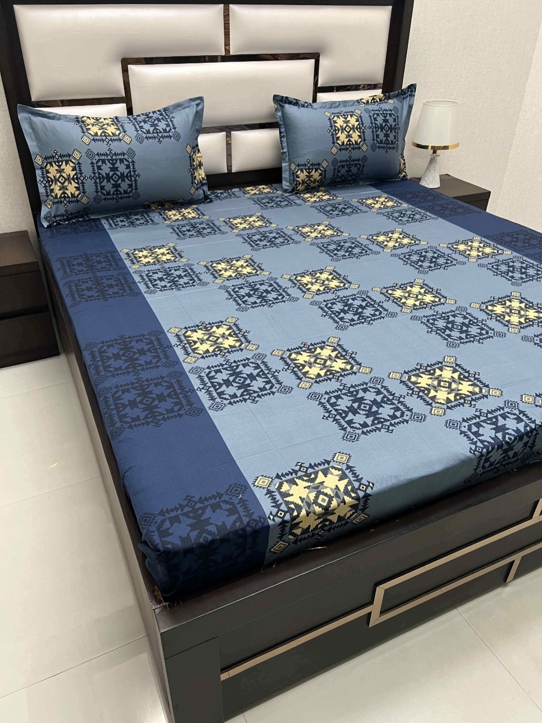 Pure Decor Cotton Queen Size Double Bed Bedsheet With 2 Pillow Covers 2.28m X 2.54m, Blue
Pure Decor Cotton Queen Size Double Bed Bedsheet With 2 Pillow Covers 2.28m X 2.54m, Blue