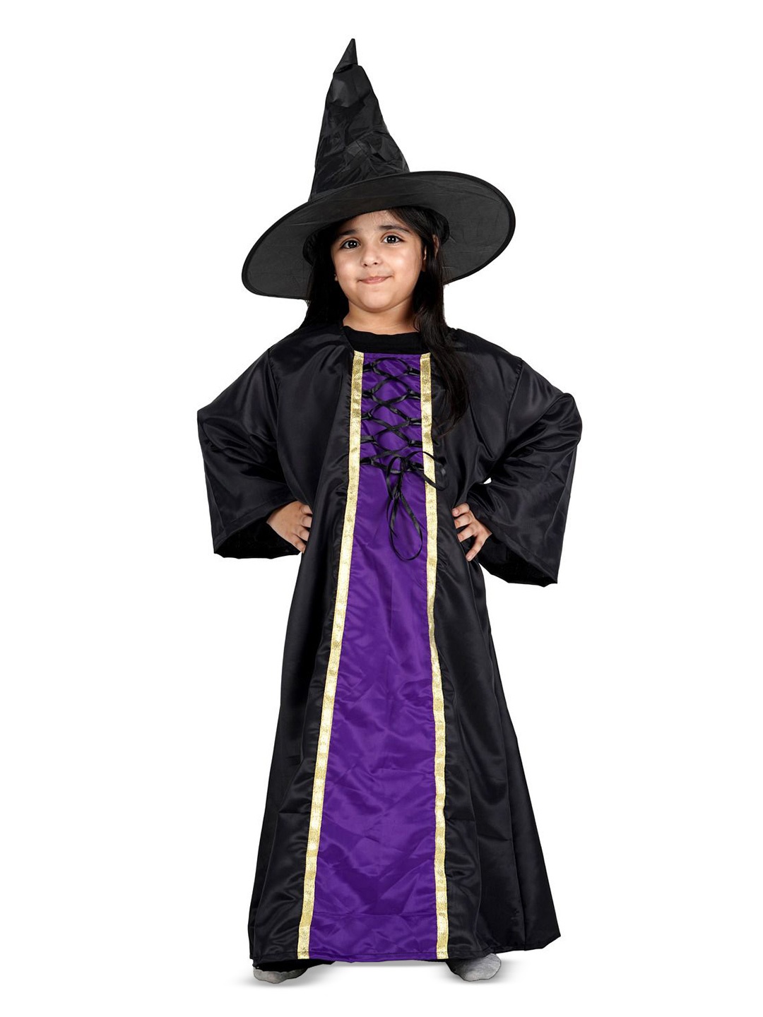 itsmycostume Unisex Kids Halloween Theme Full Sleeves Wicked Witch Costume Set, Black
itsmycostume Unisex Kids Halloween Theme Full Sleeves Wicked Witch Costume Set, Black