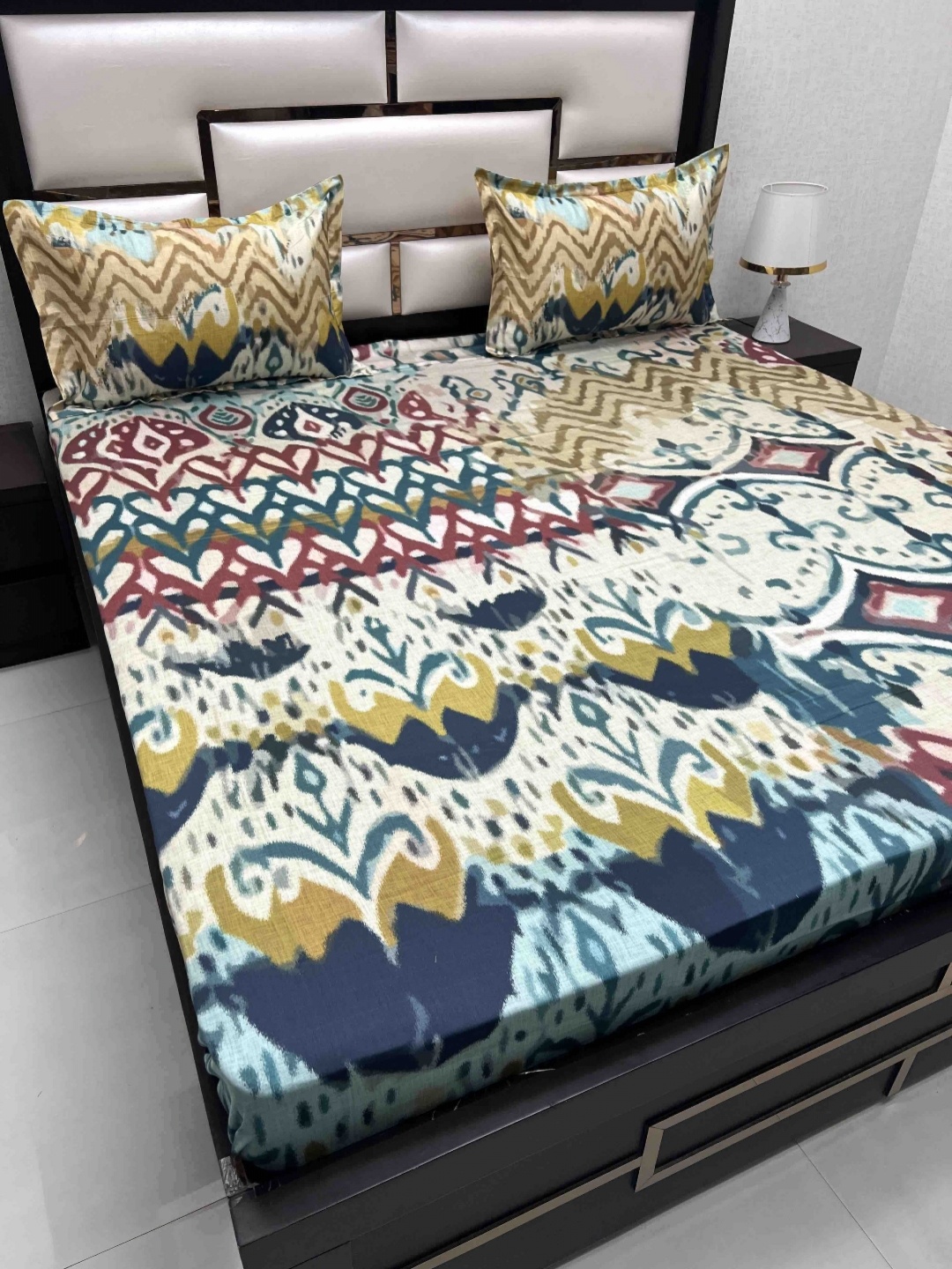 Pure Decor Cotton King Size Double Bed Bedsheet With 2 Pillow Covers 2.74m X 2.74m, Blue
Pure Decor Cotton King Size Double Bed Bedsheet With 2 Pillow Covers 2.74m X 2.74m, Blue