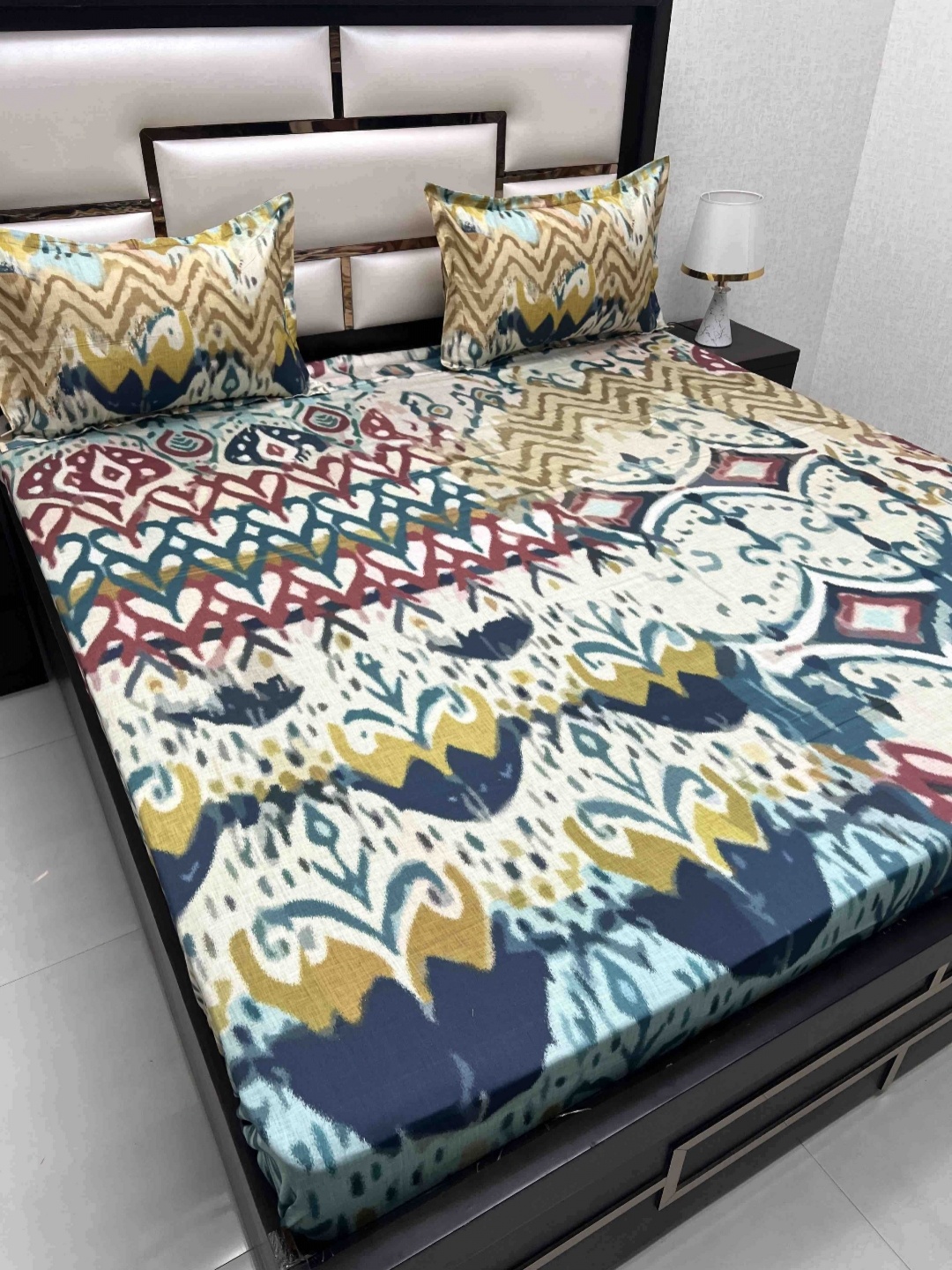 Pure Decor Cotton King Size Double Bed Bedsheet With 2 Pillow Covers 2.74m X 2.74m, Blue
Pure Decor Cotton King Size Double Bed Bedsheet With 2 Pillow Covers 2.74m X 2.74m, Blue