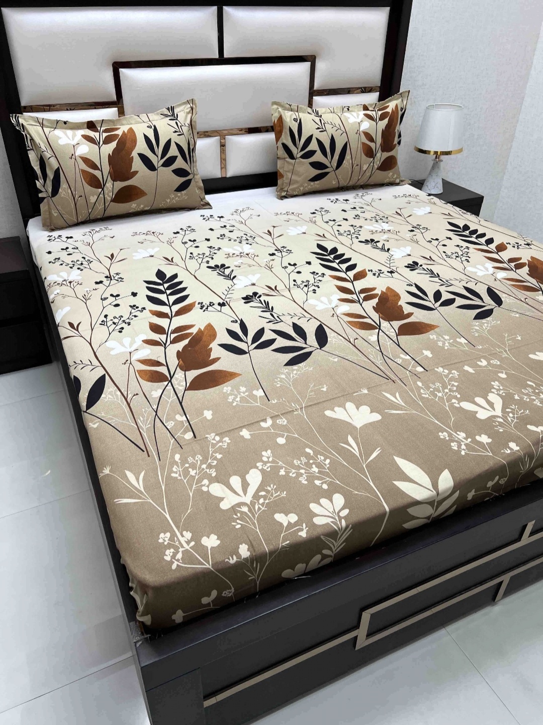 Pure Decor Cotton Queen Size Double Bed Bedsheet With 2 Pillow Covers 2.28m X 2.54m, Brown
Pure Decor Cotton Queen Size Double Bed Bedsheet With 2 Pillow Covers 2.28m X 2.54m, Brown