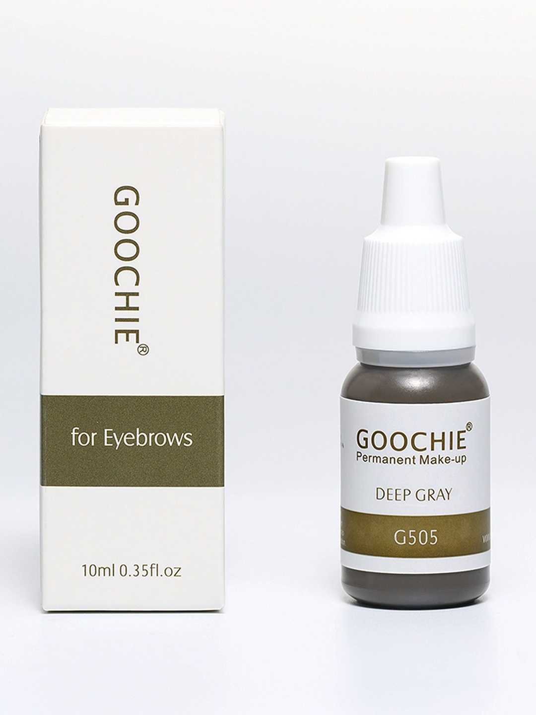 GOOCHIE Permanent Makeup Water-Based Eyebrow Pigment - 10 ml - Deep Gray G505, Multi
GOOCHIE Permanent Makeup Water-Based Eyebrow Pigment - 10 ml - Deep Gray G505, Multi