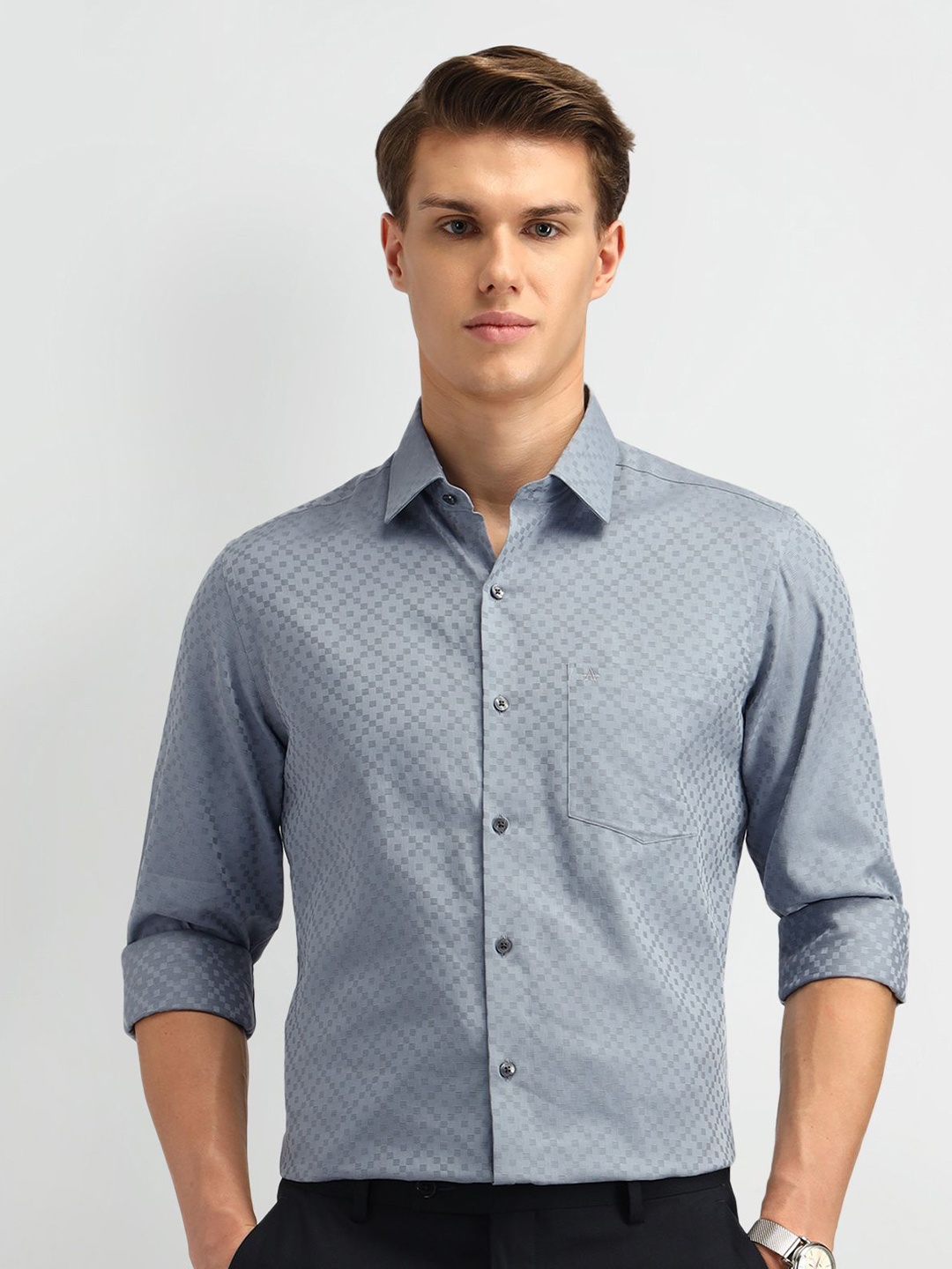 Arrow Men Manhattan Spread Collar Geometric Printed Cotton Slim Fit Formal Shirt, Grey
Arrow Men Manhattan Spread Collar Geometric Printed Cotton Slim Fit Formal Shirt, Grey