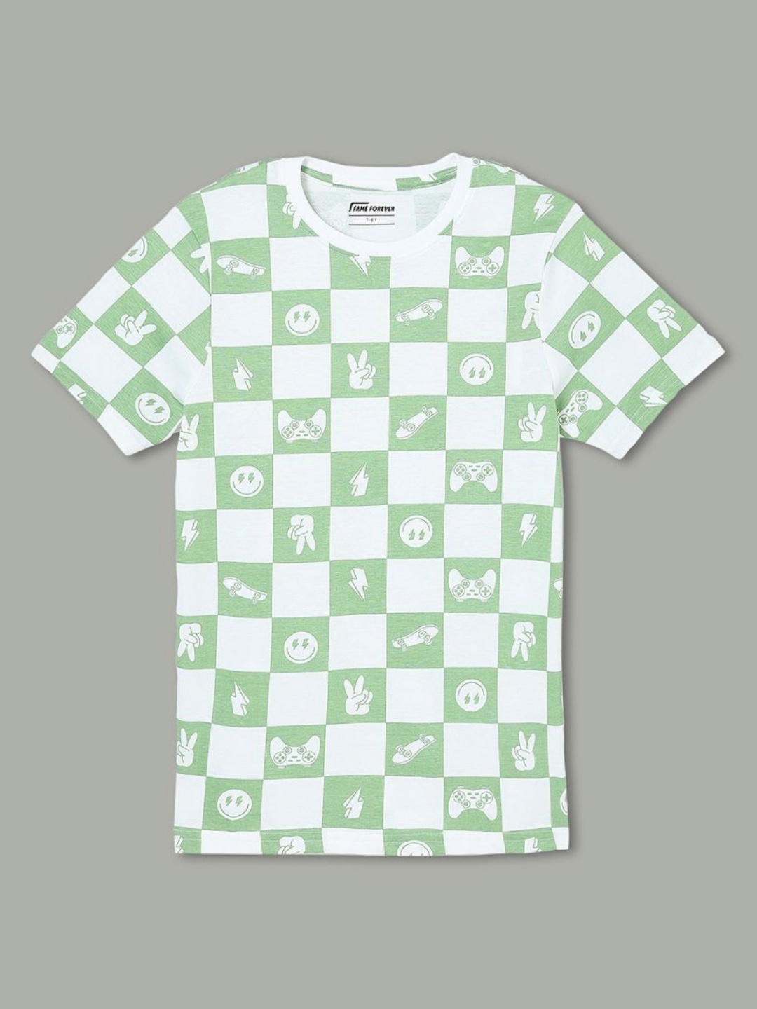 Fame Forever by Lifestyle Boys Conversational Printed Round Neck Cotton T-shirt, Green
Fame Forever by Lifestyle Boys Conversational Printed Round Neck Cotton T-shirt, Green