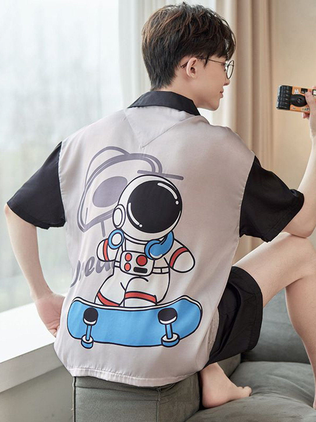 StyleCast Printed Shirt With Shorts Night Suit, Beige
StyleCast Printed Shirt With Shorts Night Suit, Beige