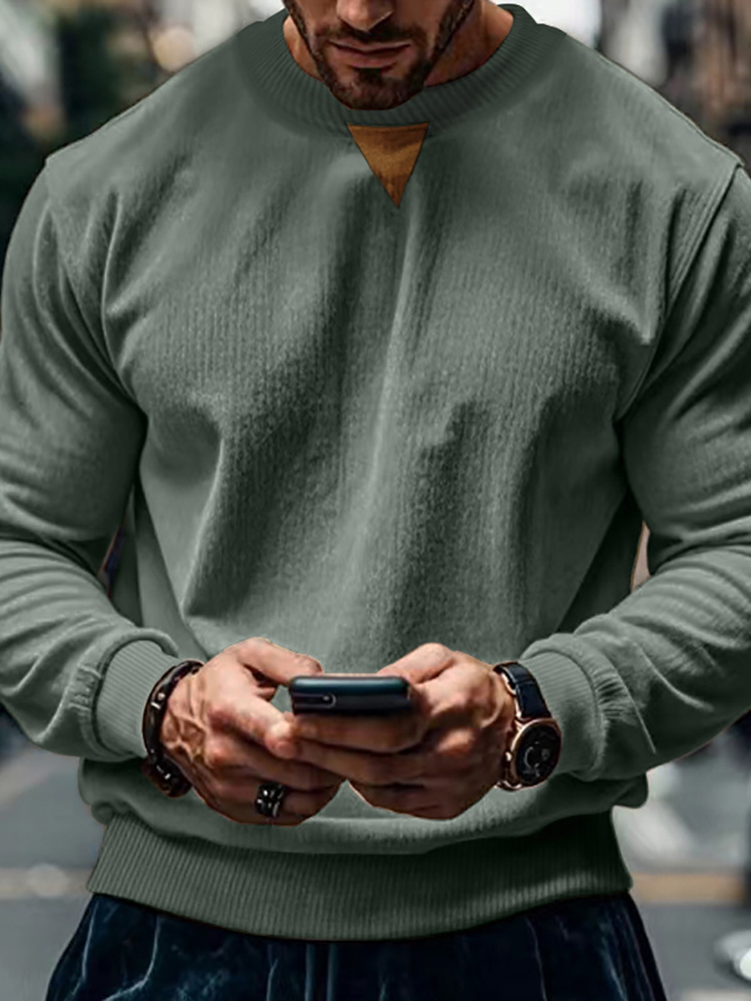 StyleCast x Revolte Men Colourblocked Round Neck Long Sleeves Pullover Sweatshirt, Green
StyleCast x Revolte Men Colourblocked Round Neck Long Sleeves Pullover Sweatshirt, Green