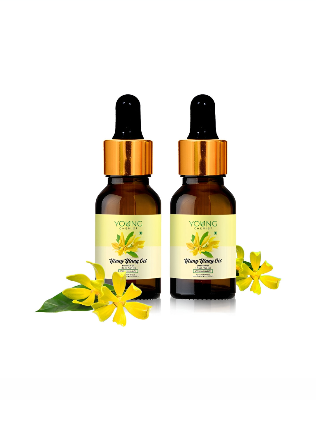 YOUNG CHEMIST Set Of 2 Ylang Ylang Essential Oil For Skin & Hair - 30 ml Each, Yellow
YOUNG CHEMIST Set Of 2 Ylang Ylang Essential Oil For Skin & Hair - 30 ml Each, Yellow
