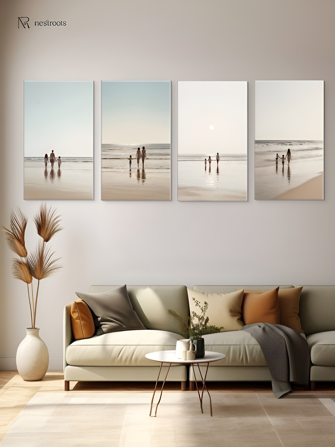 nestroots Heartwarming Blue 4 Pieces Family Beach Walk Series Painting Canvas Wall Art
nestroots Heartwarming Blue 4 Pieces Family Beach Walk Series Painting Canvas Wall Art