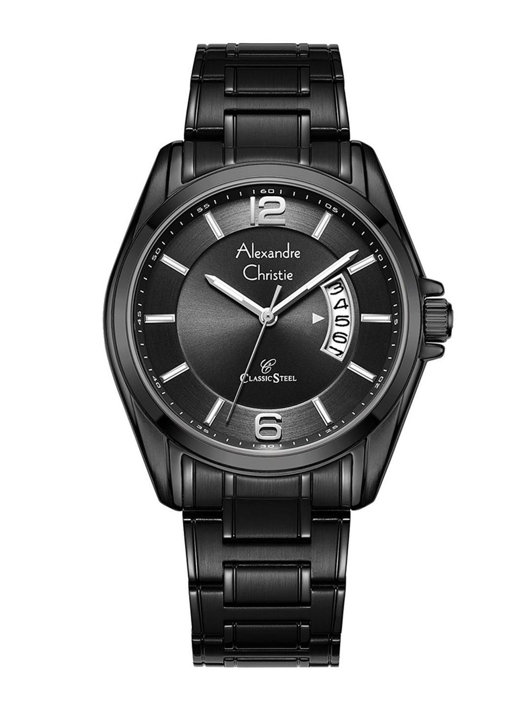 Alexandre Christie Men Black Dial & Stainless Steel Bracelet Style Straps Analogue Watch
Alexandre Christie Men Black Dial & Stainless Steel Bracelet Style Straps Analogue Watch