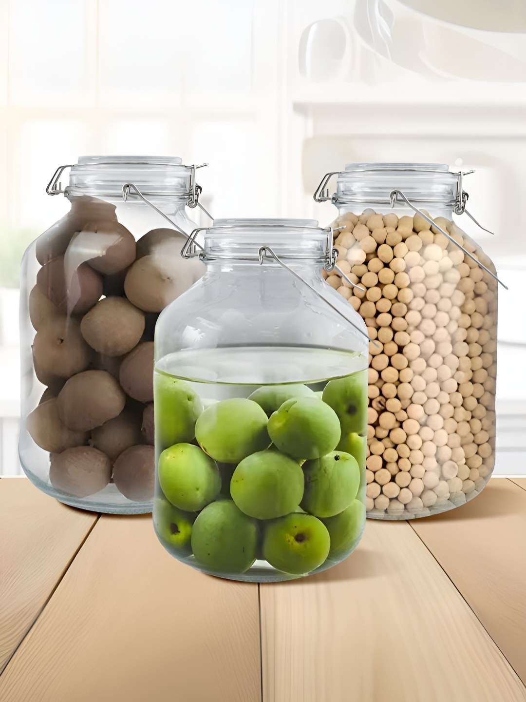 The Better Home Transparent 3 Pcs Glass Easy to Clean Jar With Buckle Lid & Wide Mouth 4L
The Better Home Transparent 3 Pcs Glass Easy to Clean Jar With Buckle Lid & Wide Mouth 4L
