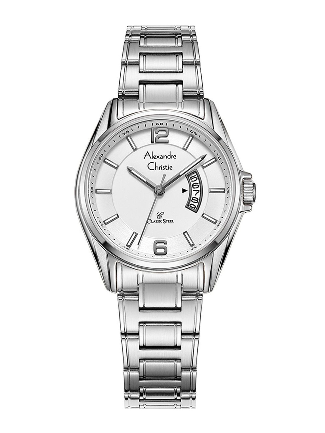 Alexandre Christie Women Dial & Stainless Steel Bracelet Style Analogue Watch 8684LDBSSSL, Silver
Alexandre Christie Women Dial & Stainless Steel Bracelet Style Analogue Watch 8684LDBSSSL, Silver