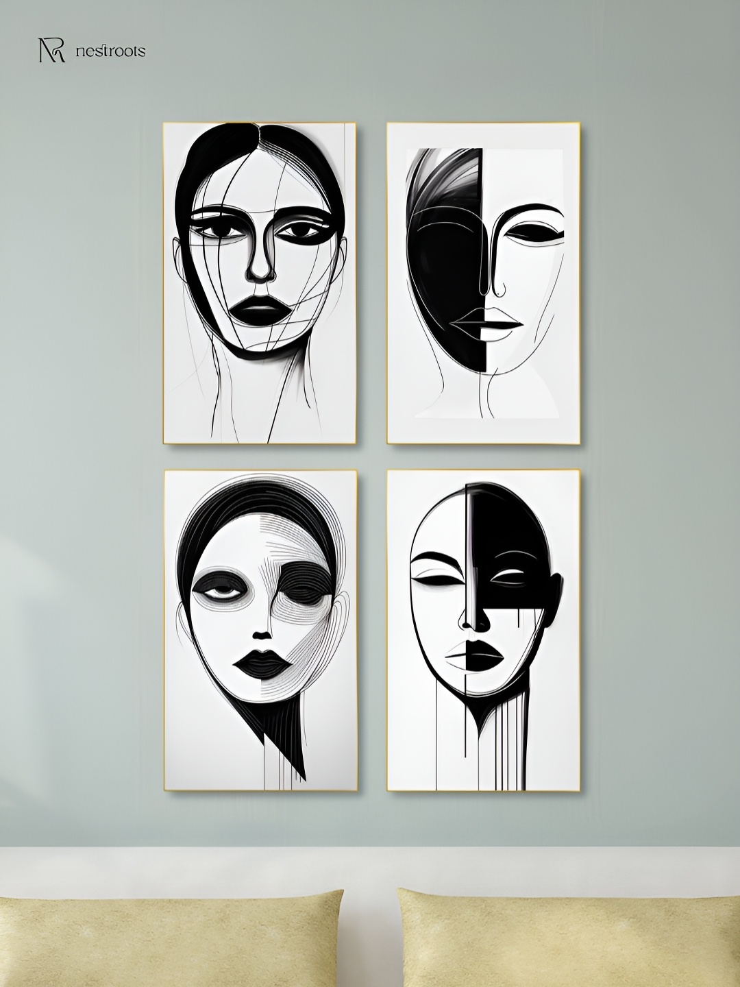 nestroots Monochrome Elegance: Woman's Captivating Portrait White 4 Pieces Canvas Wall Art
nestroots Monochrome Elegance: Woman's Captivating Portrait White 4 Pieces Canvas Wall Art