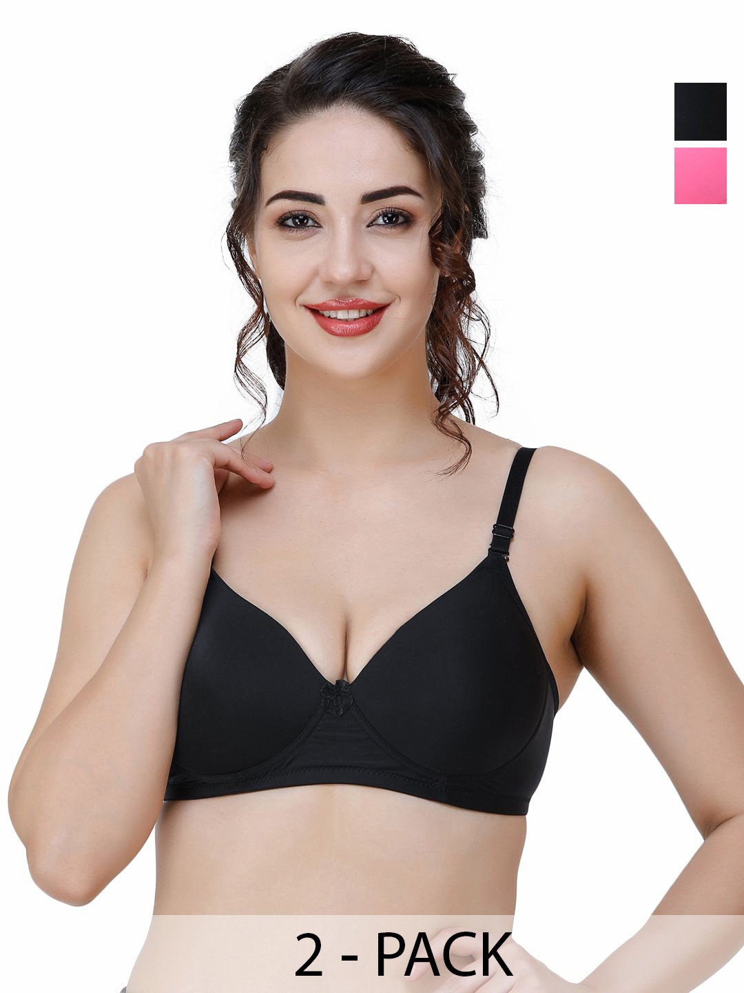 College Girl -Women Polyamide Multiway Full Coverage Lightly Padded T-shirt Bra, Pink
College Girl -Women Polyamide Multiway Full Coverage Lightly Padded T-shirt Bra, Pink