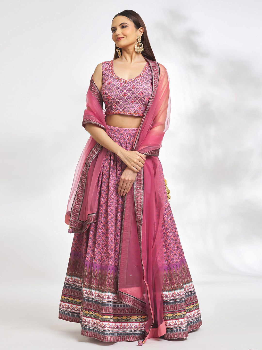Samyukta Singhania Embroidered Thread Work Ready to Wear Lehenga & Blouse With Dupatta, Purple
Samyukta Singhania Embroidered Thread Work Ready to Wear Lehenga & Blouse With Dupatta, Purple