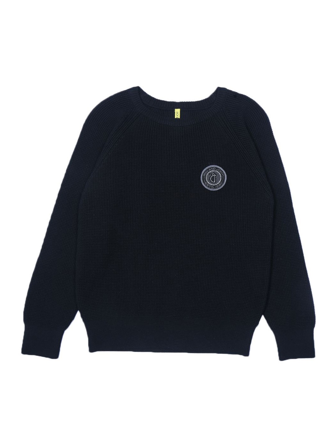 Gini and Jony Boys Printed Brand Logo Round Neck Pullover with Applique Detail, Black
Gini and Jony Boys Printed Brand Logo Round Neck Pullover with Applique Detail, Black
