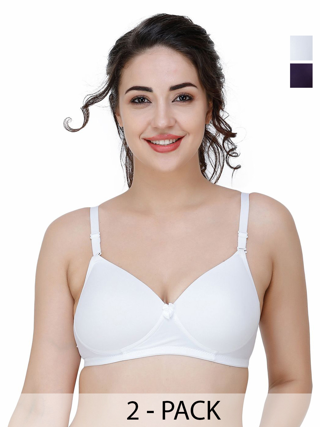 College Girl -Women Polyamide Multiway Full Coverage Lightly Padded T-shirt Bra, Purple 
College Girl -Women Polyamide Multiway Full Coverage Lightly Padded T-shirt Bra, Purple
