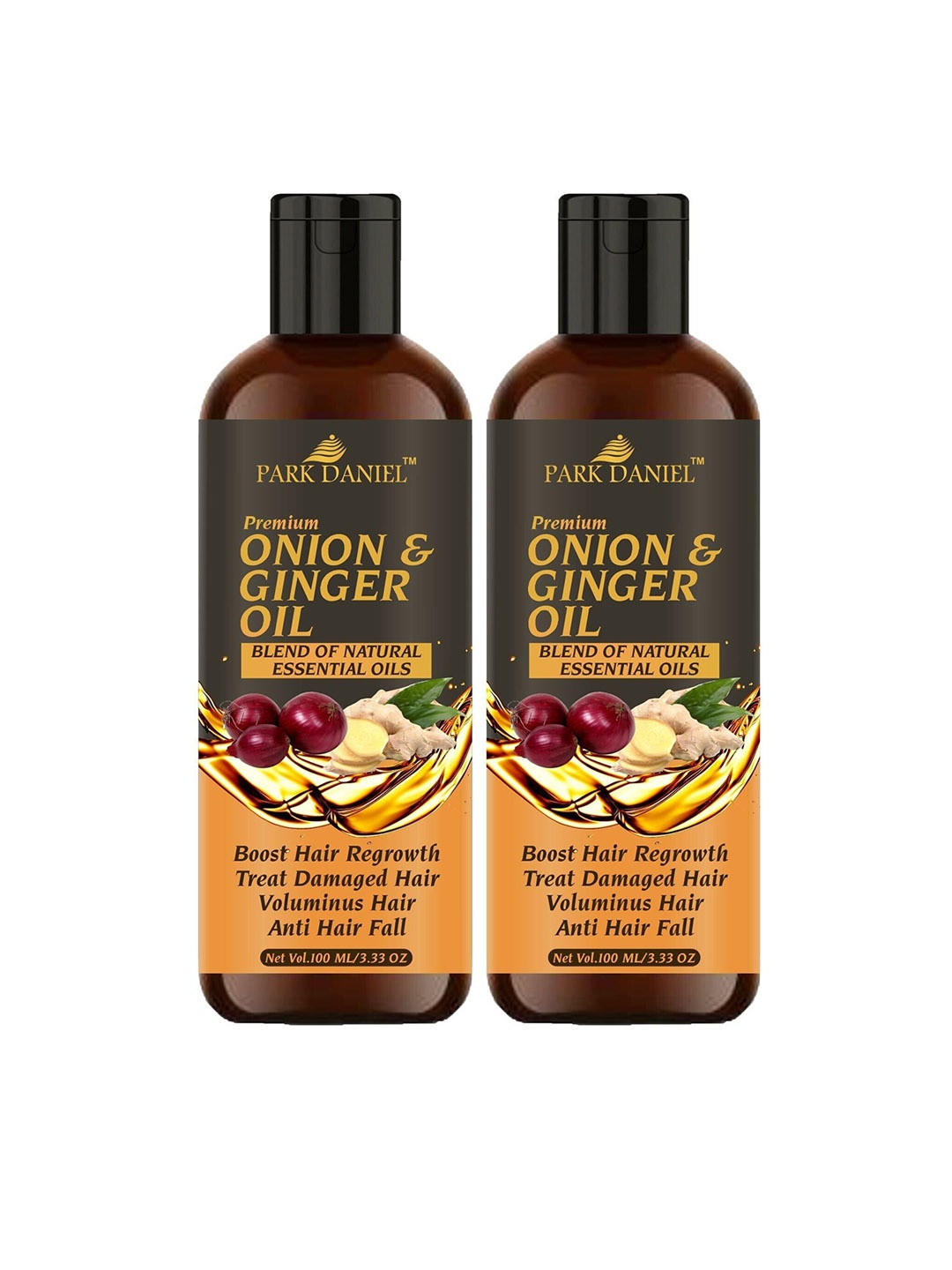 Park Daniel Set Of 2 Premium Onion & Ginger Oil For Hair Regrowth - 100ml Each, Brown
Park Daniel Set Of 2 Premium Onion & Ginger Oil For Hair Regrowth - 100ml Each, Brown