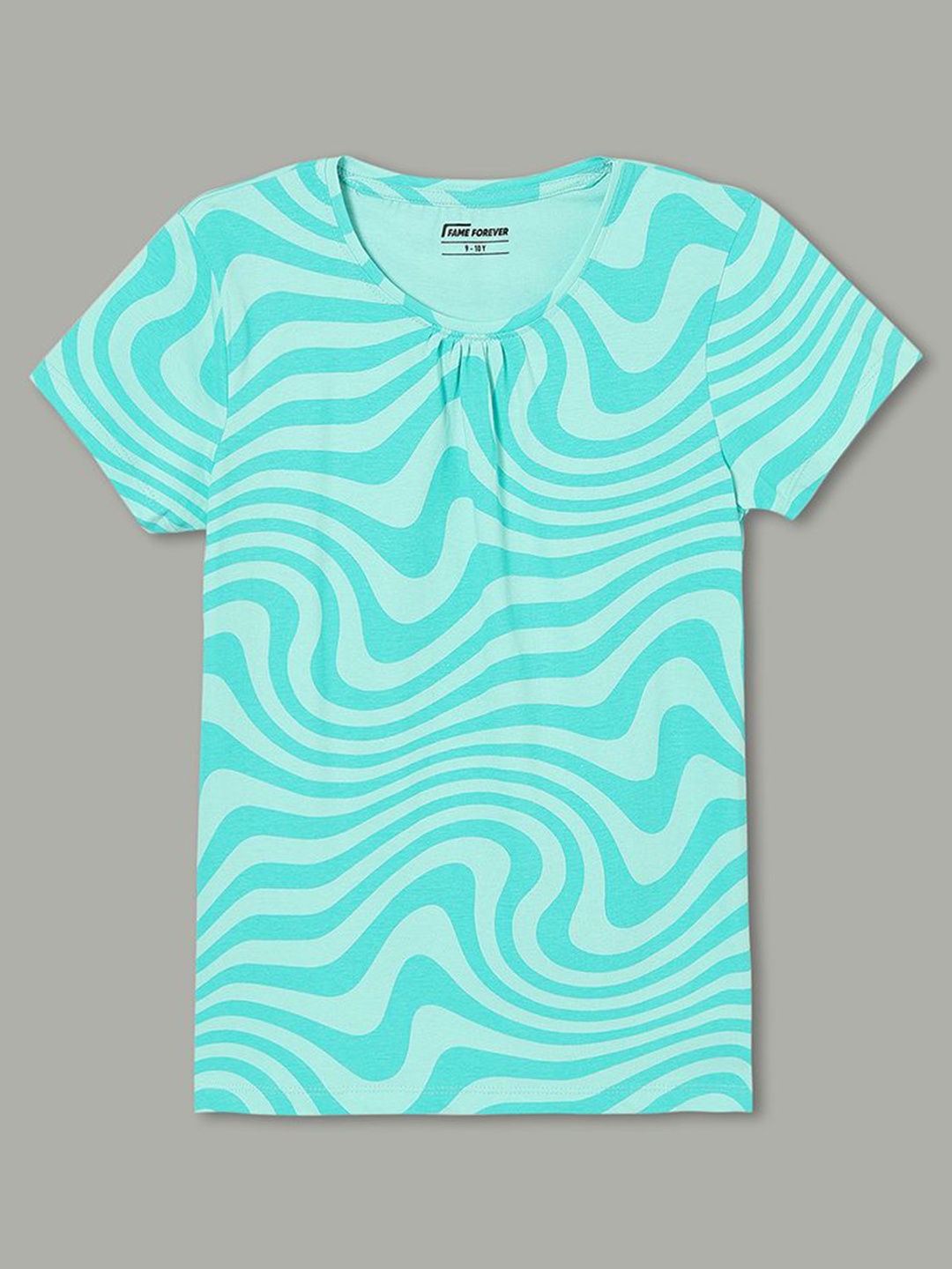 Fame Forever by Lifestyle Girls Abstract Printed Round Neck Cotton T-shirt, Green
Fame Forever by Lifestyle Girls Abstract Printed Round Neck Cotton T-shirt, Green