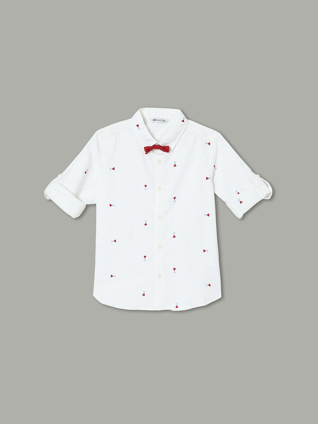 Fame Forever by Lifestyle Boys Spread Collar Conversational Printed Cotton Casual Shirt, White
Fame Forever by Lifestyle Boys Spread Collar Conversational Printed Cotton Casual Shirt, White