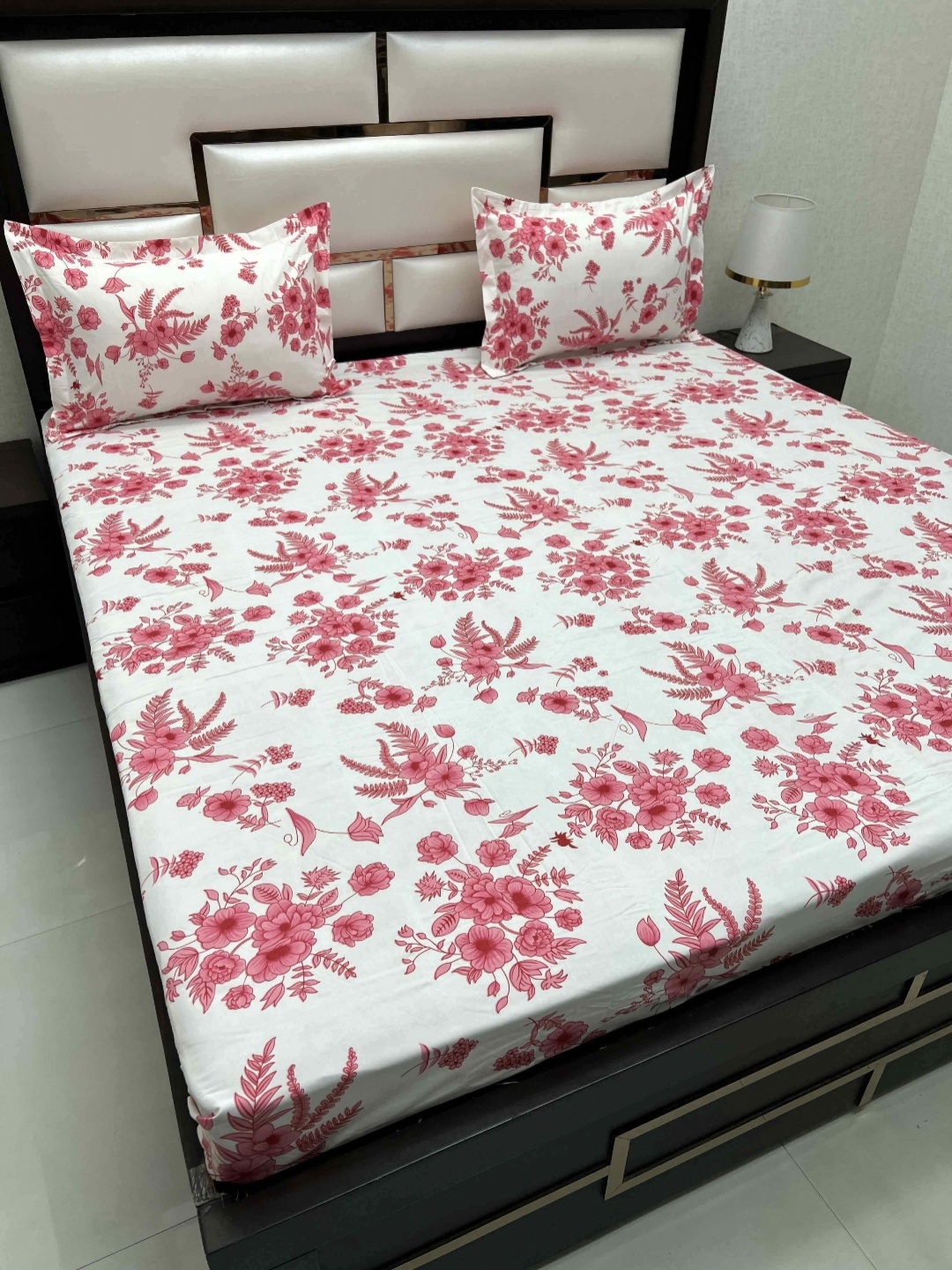 Pure Decor Queen Size Double Bedsheet With 2 Pillow Covers 2.28m X 2.54m, Pink
Pure Decor Queen Size Double Bedsheet With 2 Pillow Covers 2.28m X 2.54m, Pink