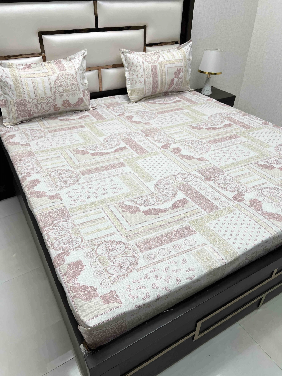 Pure Decor Velar Cream Colored Printed Pure Cotton 240 TC King Bedsheet Set 3.05 x 2.74 m
Pure Decor Velar Cream Colored Printed Pure Cotton 240 TC King Bedsheet Set 3.05 x 2.74 m