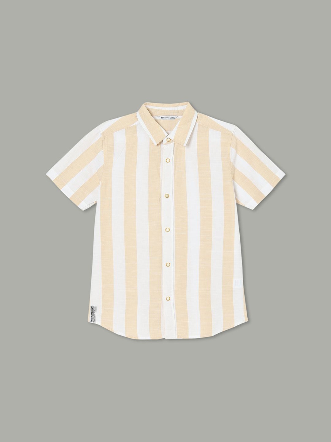Fame Forever by Lifestyle Boys Spread Collar Vertical Striped Cotton Casual Shirt, Beige
Fame Forever by Lifestyle Boys Spread Collar Vertical Striped Cotton Casual Shirt, Beige