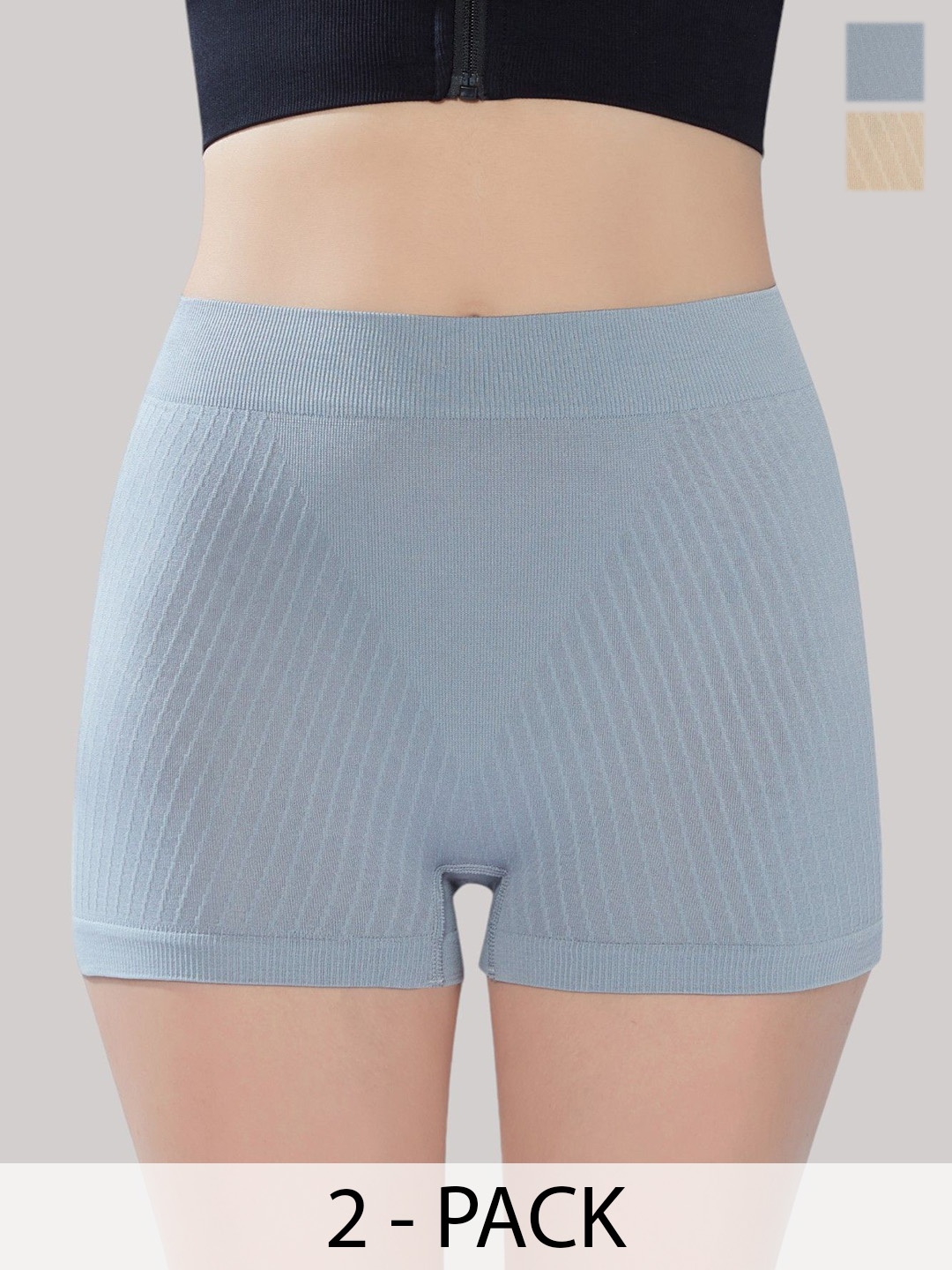 PLUMBURY Women Pack Of 2 Boyshort Briefs PL-B/SPANTY-C004-LGR/BG-M-LIGHT GREY/BEIGE
PLUMBURY Women Pack Of 2 Boyshort Briefs PL-B/SPANTY-C004-LGR/BG-M-LIGHT GREY/BEIGE