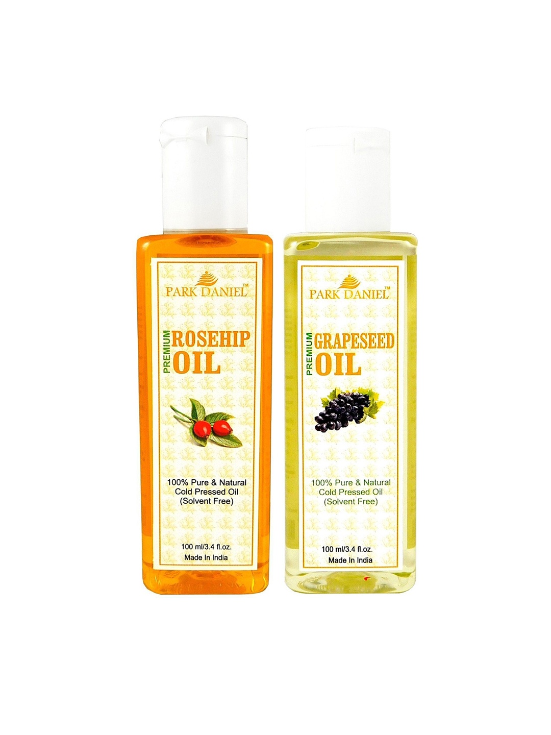 Park Daniel Set of Pure & Natural Premium Rosehip & Grapeseed Oil - 100 ml Each, Beige
Park Daniel Set of Pure & Natural Premium Rosehip & Grapeseed Oil - 100 ml Each, Beige