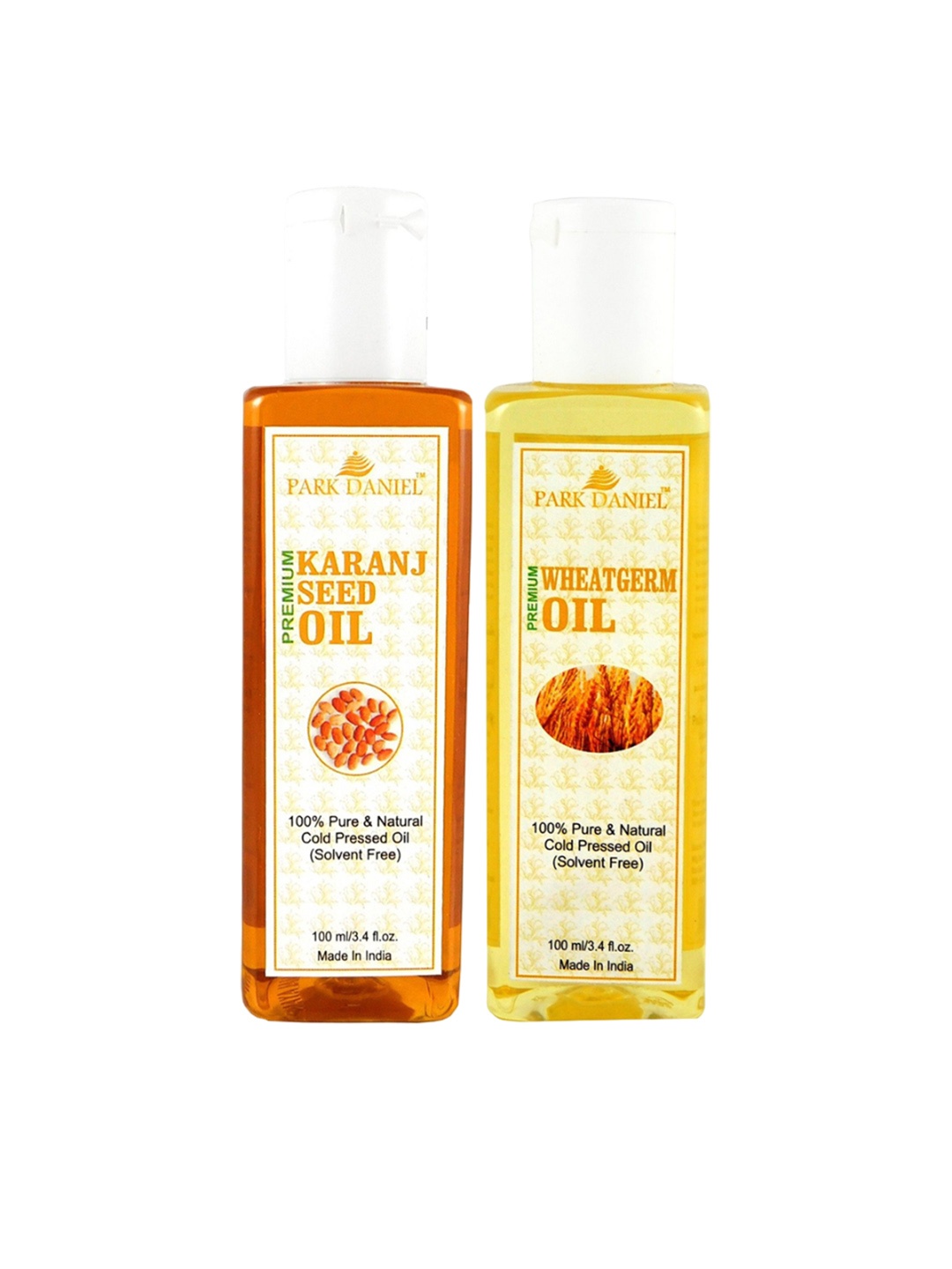 Park Daniel Set Of 2 Premium Karanj Seed & Wheatgerm Oil- 100ml Each, Transparent
Park Daniel Set Of 2 Premium Karanj Seed & Wheatgerm Oil- 100ml Each, Transparent