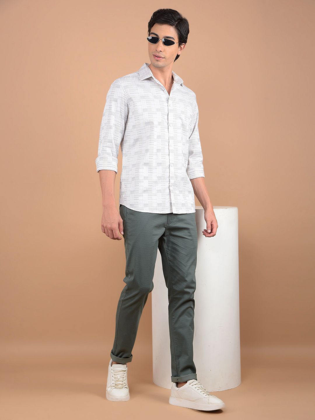 Crimsoune Club Men Spread Collar Abstract Printed Cotton Slim Fit Casual Shirt, Beige
Crimsoune Club Men Spread Collar Abstract Printed Cotton Slim Fit Casual Shirt, Beige
