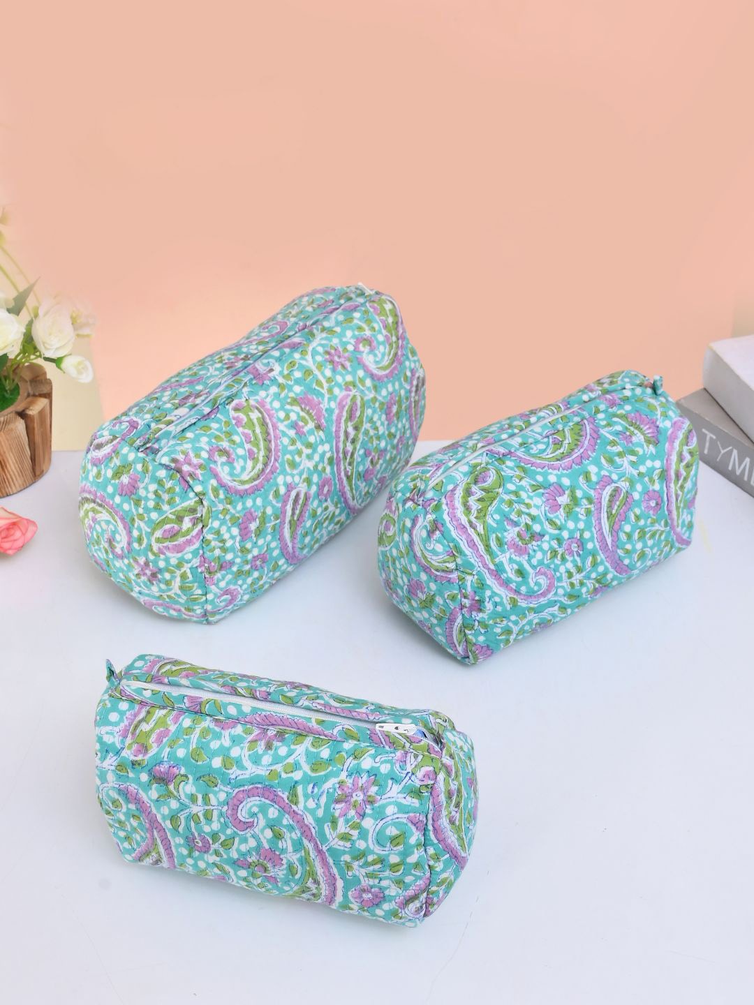 Silvermerc Designs Women Ethnic Motifs Printed Structured Cotton Handheld Bags, Sea green
Silvermerc Designs Women Ethnic Motifs Printed Structured Cotton Handheld Bags, Sea green