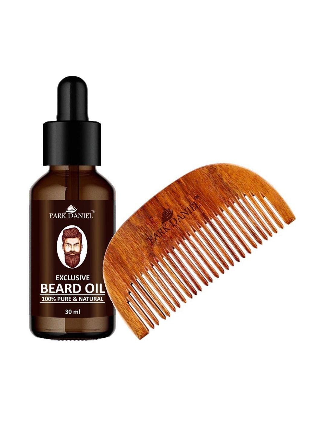 Park Daniel Set Of 2 Exclusive 100% Pure & Natural Beard Oil - 30 ml With Comb, Brown
Park Daniel Set Of 2 Exclusive 100% Pure & Natural Beard Oil - 30 ml With Comb, Brown