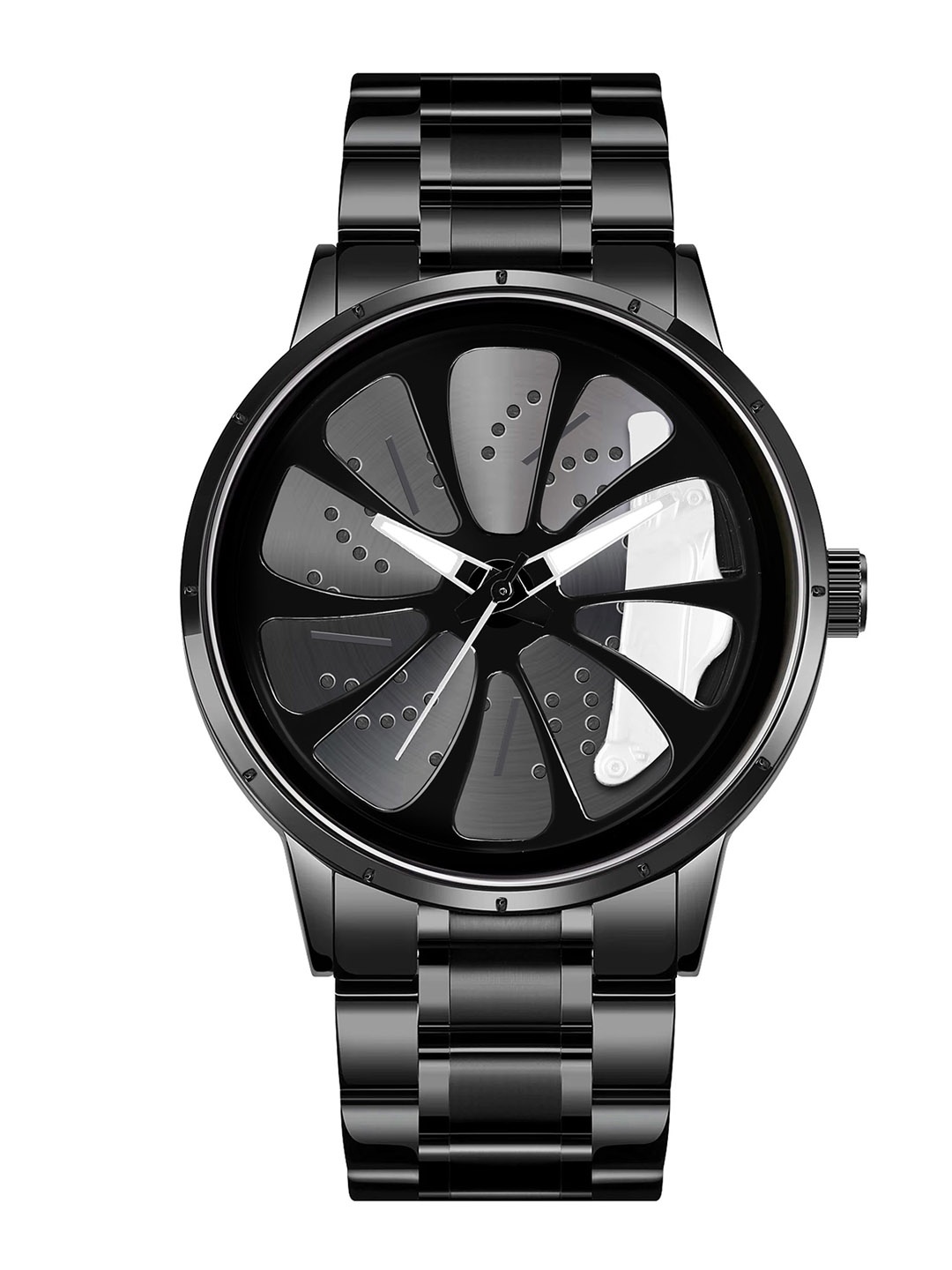 IIK COLLECTION Men Round Car Wheel Dial Rim Hub Chain Analogue Watch IIK-5051M, Black
IIK COLLECTION Men Round Car Wheel Dial Rim Hub Chain Analogue Watch IIK-5051M, Black