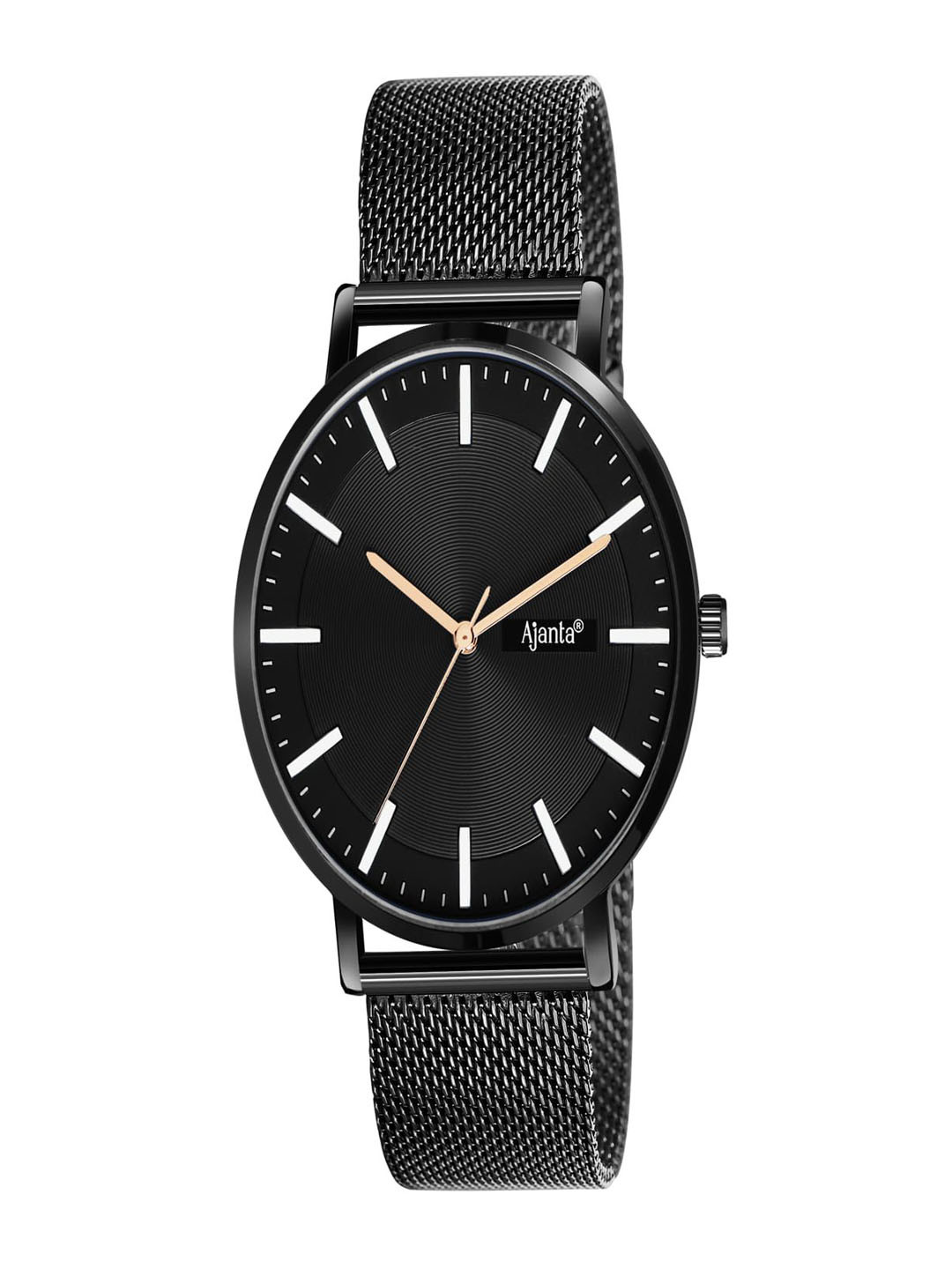 Ajanta Quartz Men Dial & Stainless Steel Strap Water Resistant Analogue Watch AWC123ESG 3, Black
Ajanta Quartz Men Dial & Stainless Steel Strap Water Resistant Analogue Watch AWC123ESG 3, Black