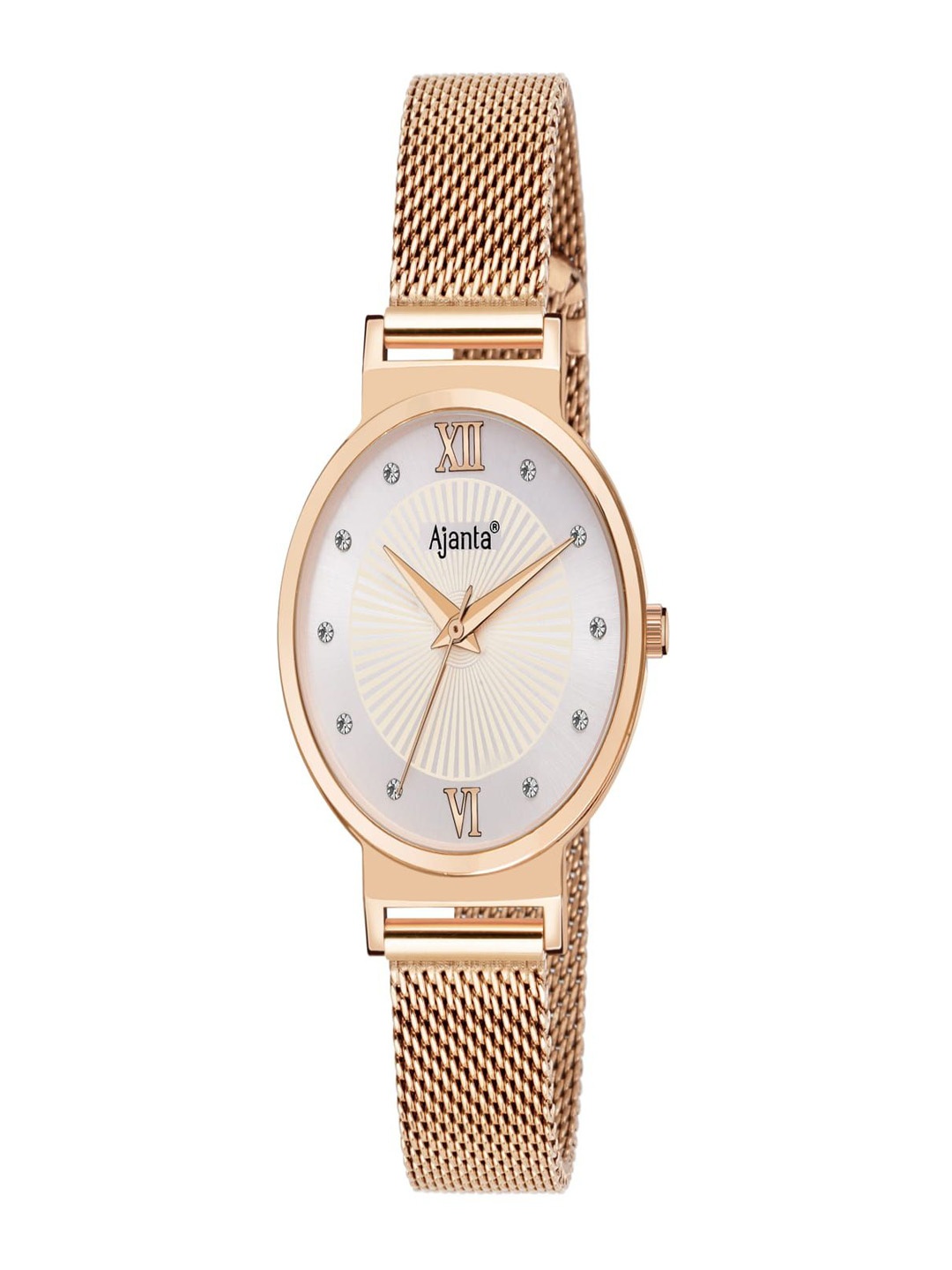 Ajanta Quartz Women Dial & Stainless Steel Straps Analogue Watch AWC117ESL/1, Rose gold
Ajanta Quartz Women Dial & Stainless Steel Straps Analogue Watch AWC117ESL/1, Rose gold