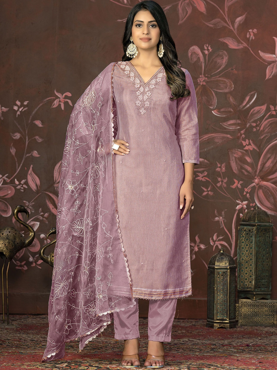 Maroosh Floral Embroidered Beads and Stones Cotton Unstitched Dress Material, Purple
Maroosh Floral Embroidered Beads and Stones Cotton Unstitched Dress Material, Purple