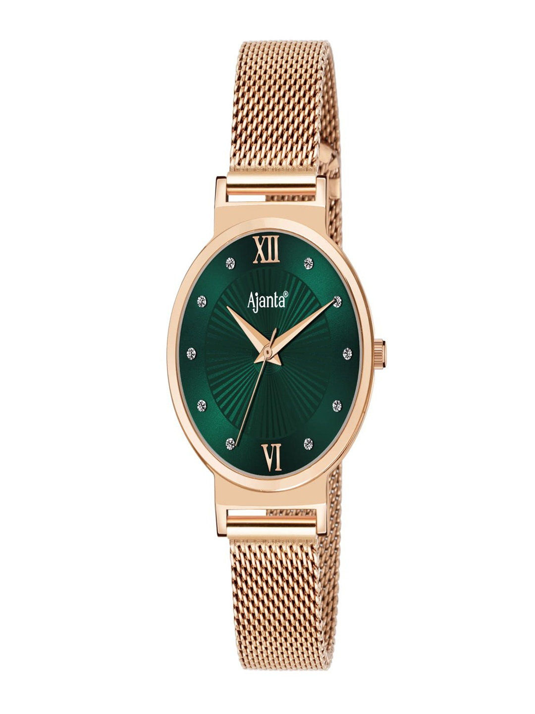 Ajanta Quartz Women Dial & Stainless Steel Straps Analogue Watch AWC117ESL 5, Rose gold
Ajanta Quartz Women Dial & Stainless Steel Straps Analogue Watch AWC117ESL 5, Rose gold