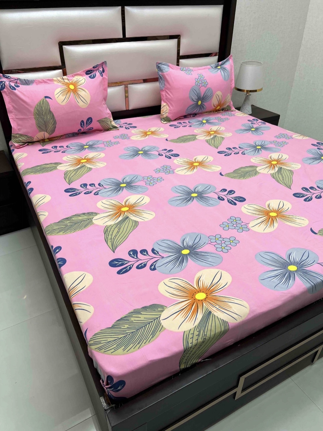 Pure Decor King Size Double Bed Bedsheet With 2 Pillow Covers 2.74m X 2.74m, Pink
Pure Decor King Size Double Bed Bedsheet With 2 Pillow Covers 2.74m X 2.74m, Pink