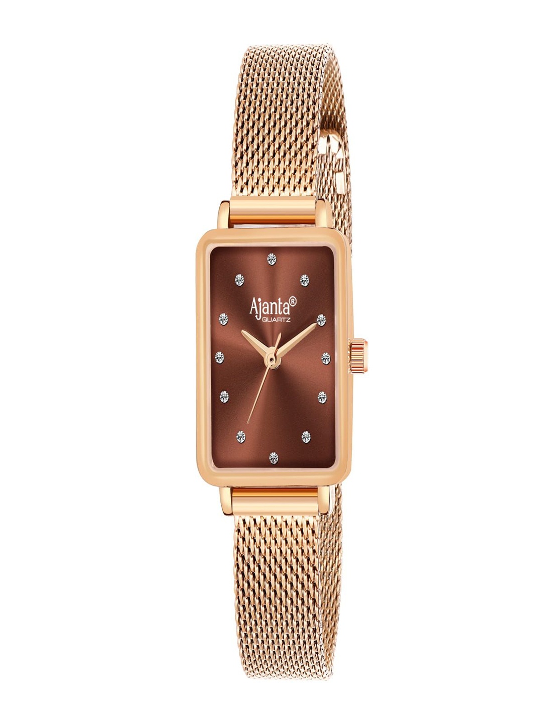 Ajanta Quartz Women Stainless Steel Water Resistant Analogue Watch AWC128ESL 5, Brown
Ajanta Quartz Women Stainless Steel Water Resistant Analogue Watch AWC128ESL 5, Brown