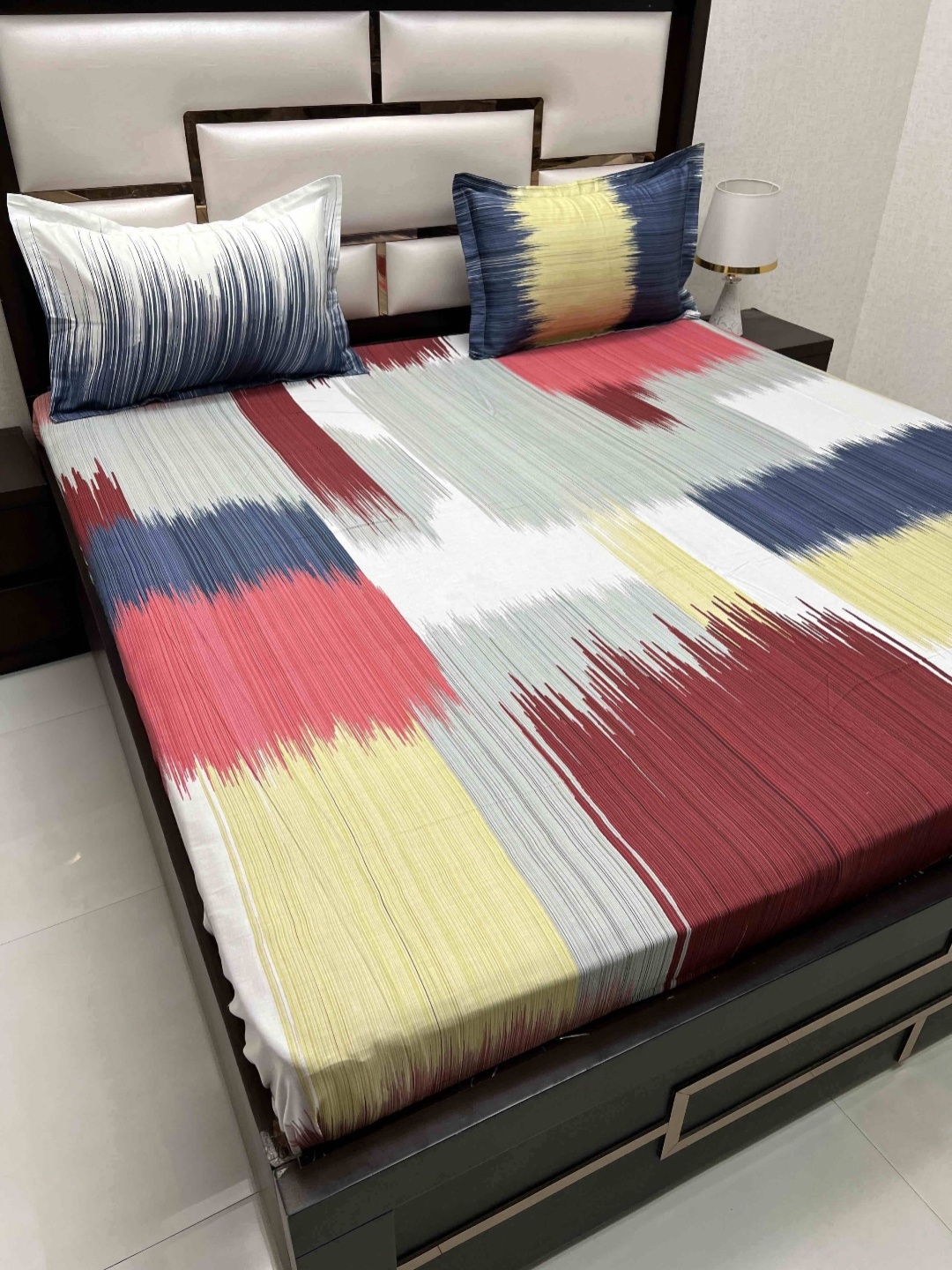 Pure Decor Cotton King Size Double Bed Bedsheet With 2 Pillow Covers 2.74m X 2.74m, Blue
Pure Decor Cotton King Size Double Bed Bedsheet With 2 Pillow Covers 2.74m X 2.74m, Blue